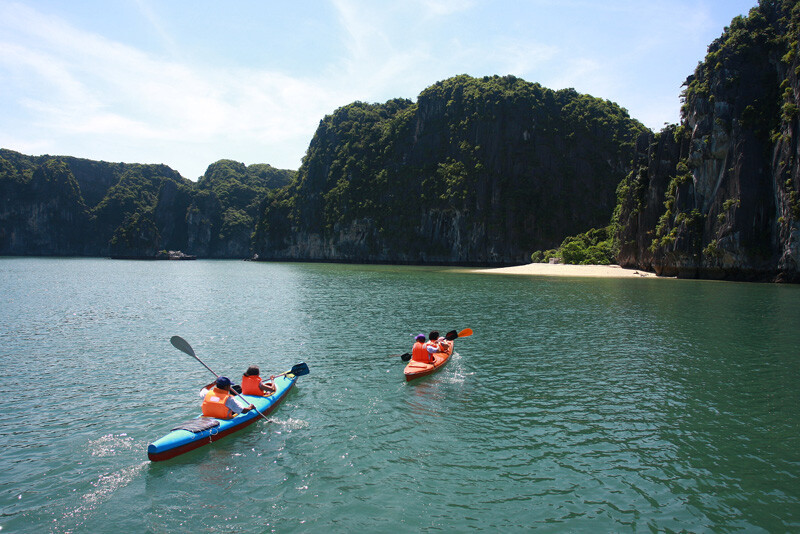 A full day trekking - climbing to National park, Viet Hai Village,  Lan Ha Bay
